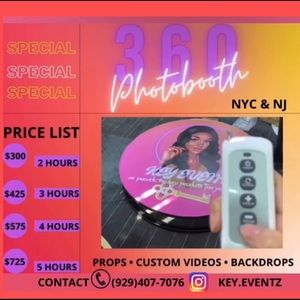360 photobooth servicing NYC,NJ&PA. Call to book your desired date! 9294077076